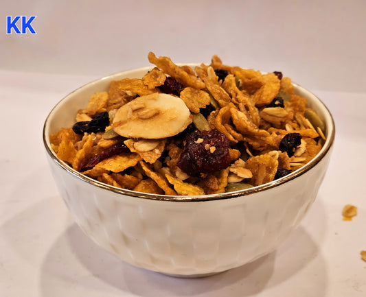 Dried museli fruit and nuts